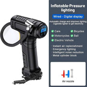 portable 12v car tyre inflator, view 3 - MRSLM
