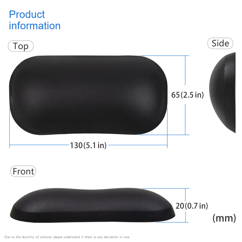 ergonomic silicone mouse wrist rest, view 6 - MRSLM