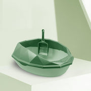 colorful diamond small cat litter box, view 4 - MRSLM