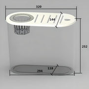 Transparent plastic goldfish tank, view 4 - MRSLM