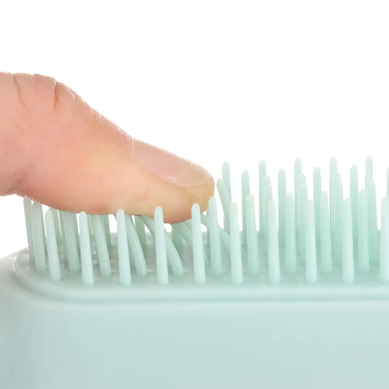 self-cleaning massage hair brush, view 11 - MRSLM