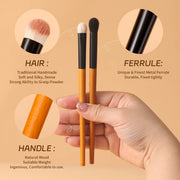 goat hair eyeshadow blending brush, view 4 - MRSLM
