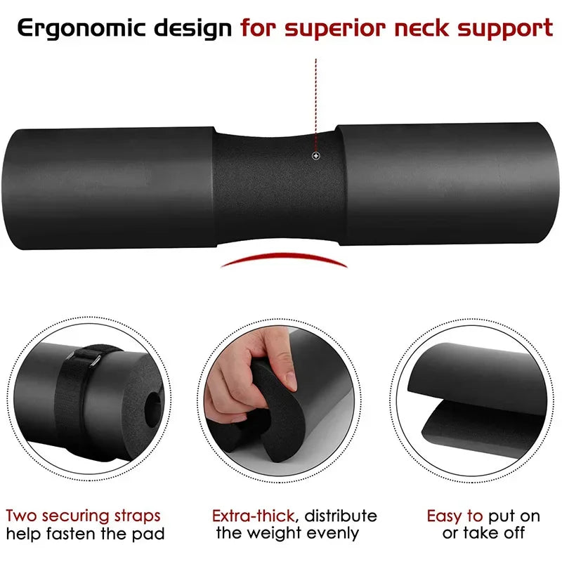 thickened barbell squat pad, view 4 - MRSLM