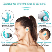 reusable silicone swimming ear plugs, view 4 - MRSLM