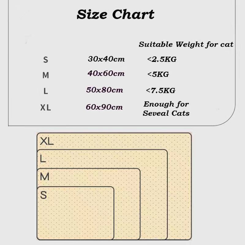 cat scratch sisal mat, view 7 - MRSLM
