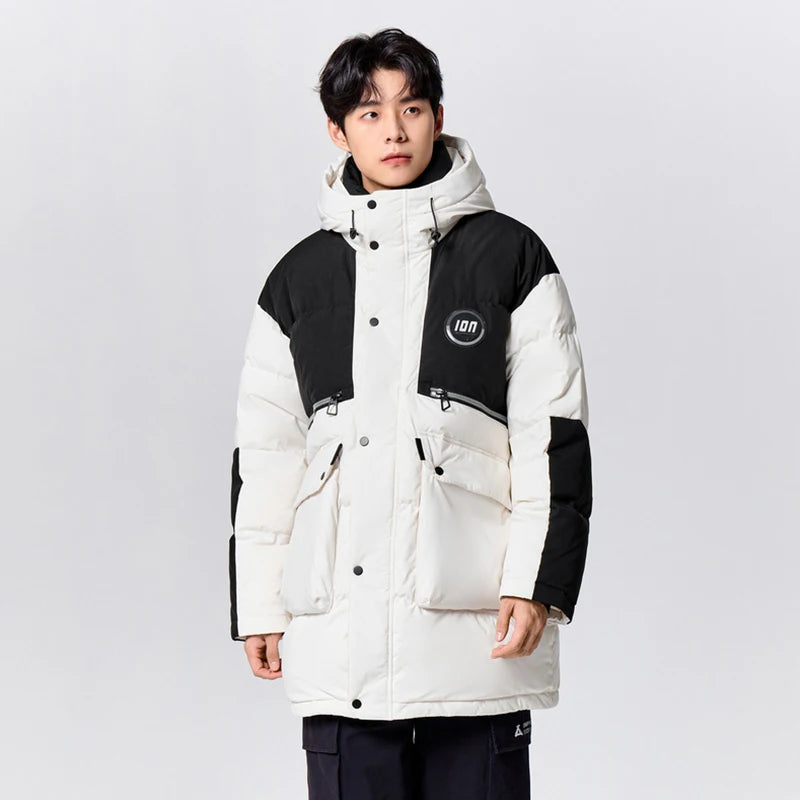 Men's hooded down jacket, view 5 - MRSLM