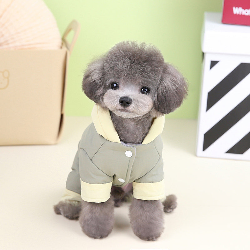 waterproof pet hoodie jumpsuit, view 4 - MRSLM