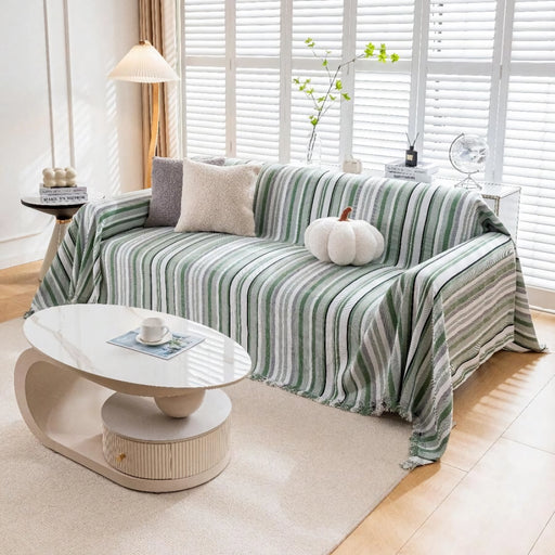 striped chenille sofa cover - MRSLM