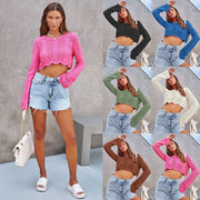 short bell sleeve pullover sweater - MRSLM