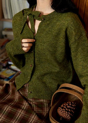 asymmetrical hollowed out knitted cardigan, view 6 - MRSLM