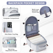 multi-functional travel backpack, view 6 - MRSLM