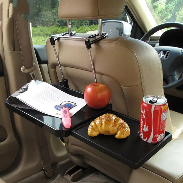 Foldable Car Laptop Desk with Drawer and Drink Holder