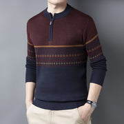 men's half turtleneck bottoming sweater, view 4 - MRSLM