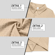men's jacquard polo sweater, view 3 - MRSLM