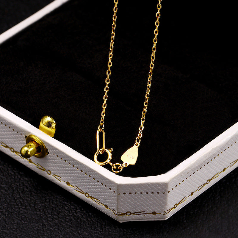 rough cross pattern silver chain necklace - MRSLM