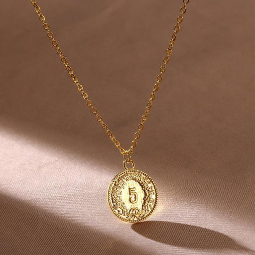 coin pendant necklace - MRSLM