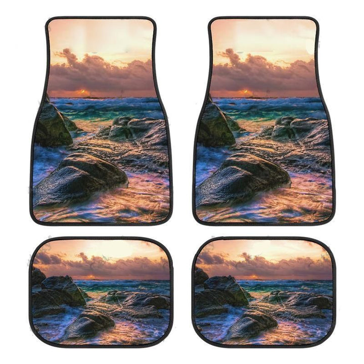 Nature Sunset Summer Car Floor Mats Carpet Non-Slip