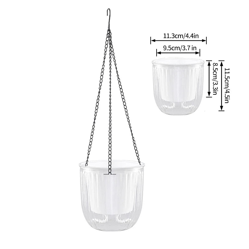 hydroponic hanging flowerpot, view 3 - MRSLM