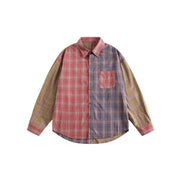 women's striped plaid blouse, view 7 - MRSLM
