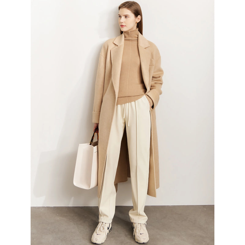 long wool blend coat, view 6 - MRSLM