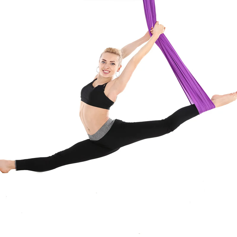 aerial silk yoga hammock set, view 5 - MRSLM
