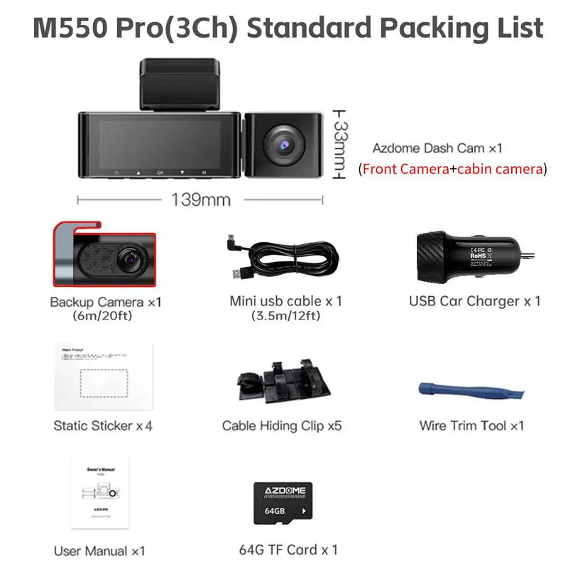 4k dash cam, view 3 - MRSLM