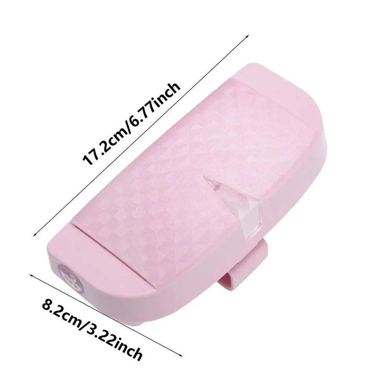 Compact car visor sunglasses and card holder, view 2 - MRSLM