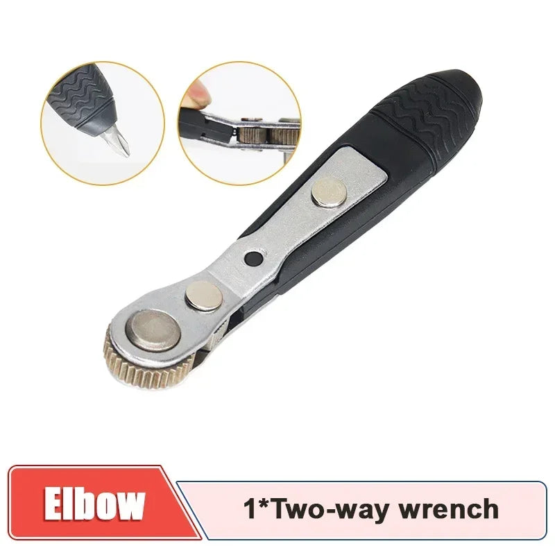 mini ratchet wrench screwdriver, view 5 - MRSLM