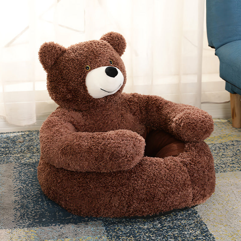 plush dog kennel bed, view 9 - MRSLM