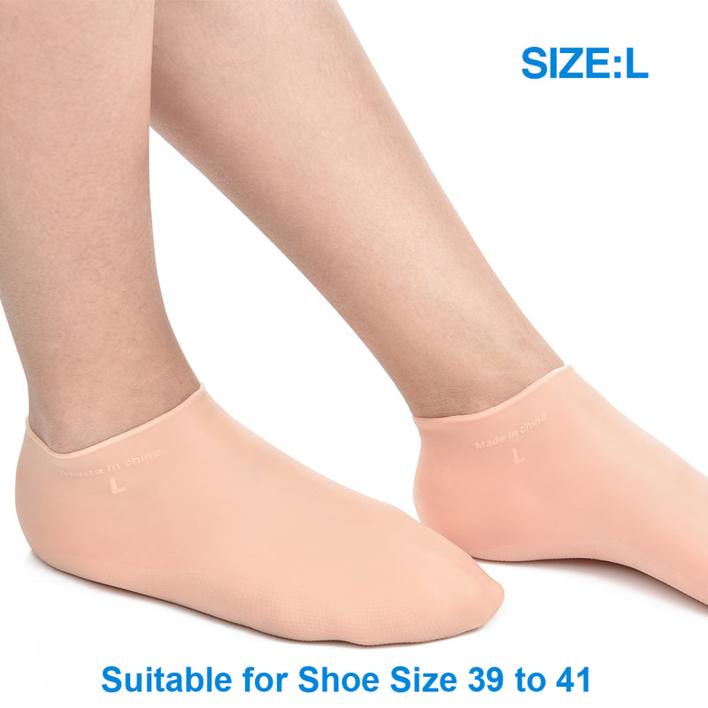 silicone gel moisturizing socks, view 2 - MRSLM