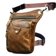 oil wax leather waist pack, view 13 - MRSLM