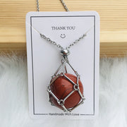 customized stone pendant necklace, view 10 - MRSLM