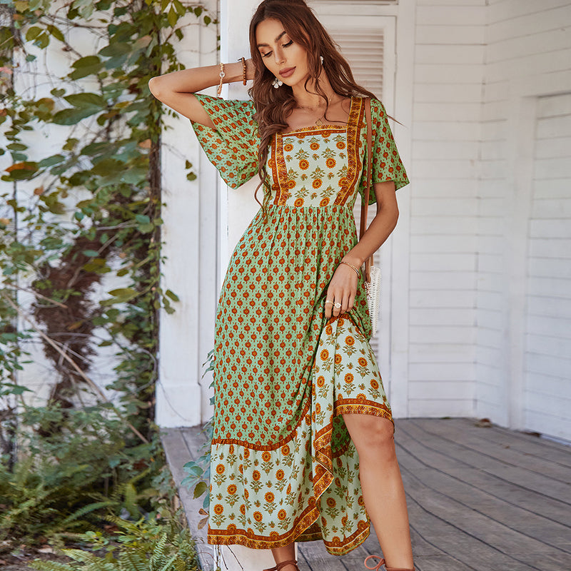 bohemian summer evening dress, view 2 - MRSLM