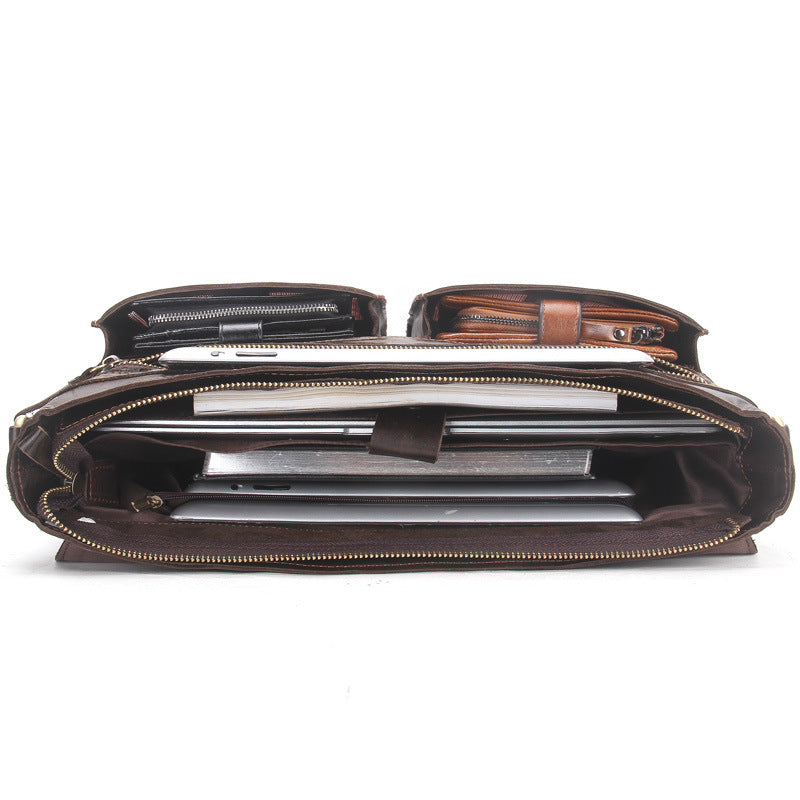 large men's business briefcase, view 3 - MRSLM
