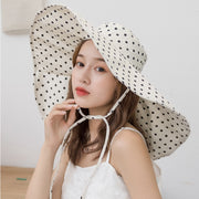 oversized polka dot sun hat, view 2 - MRSLM