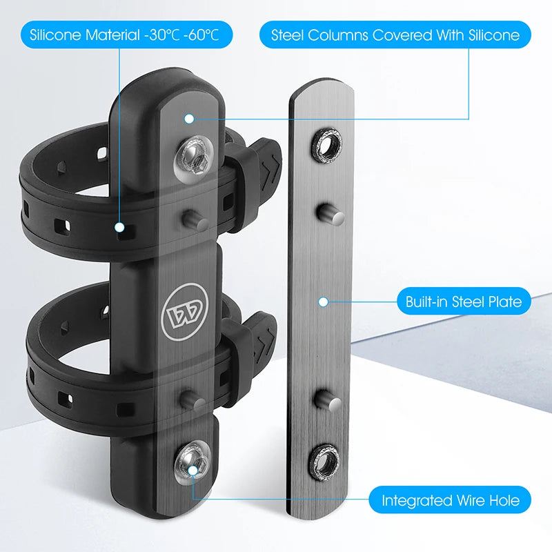 Adjustable bicycle water bottle holder, view 8 - MRSLM