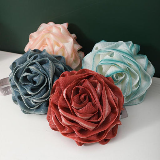 flower shape shower puff set - MRSLM