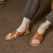 genuine leather women's sandals, view 7 - MRSLM