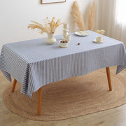 striped cotton linen tablecloth, view 4 - MRSLM
