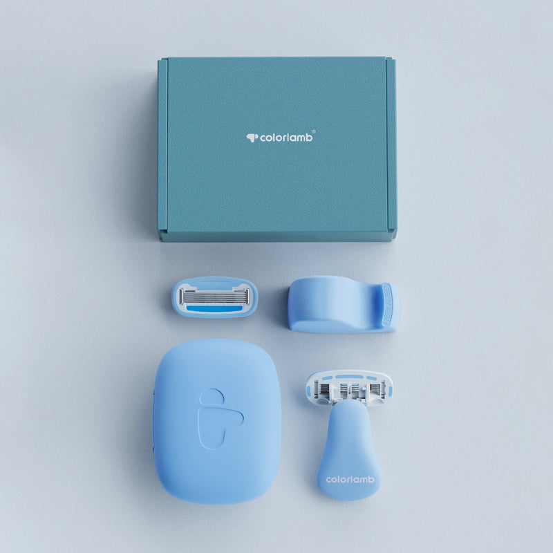portable women's razor set, view 5 - MRSLM