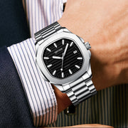 Men's automatic mechanical watch, square dial - MRSLM