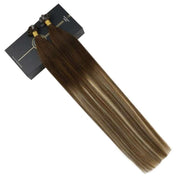 Flat tip human hair extensions, view 2 - MRSLM