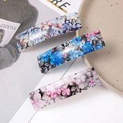 acrylic floral hair claw clip, view 8 - MRSLM