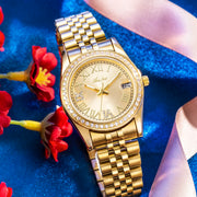 Luxury women's gold watch, view 9 - MRSLM