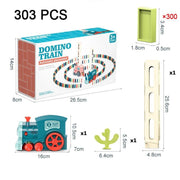 domino train toy set, view 4 - MRSLM
