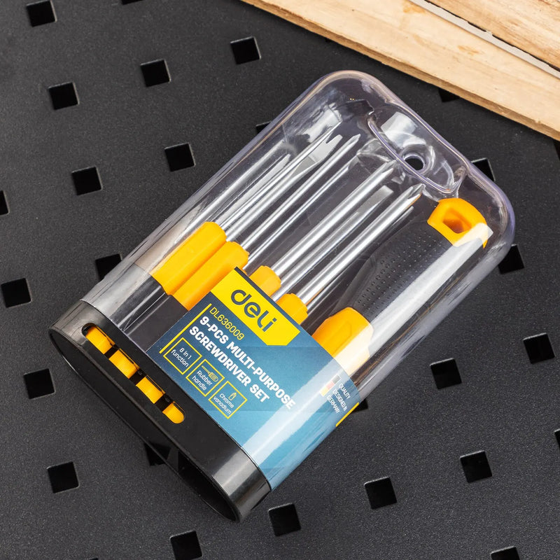 9-piece screwdriver set, view 2 - MRSLM