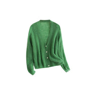 Mohair-wool blend cardigan, view 2 - MRSLM