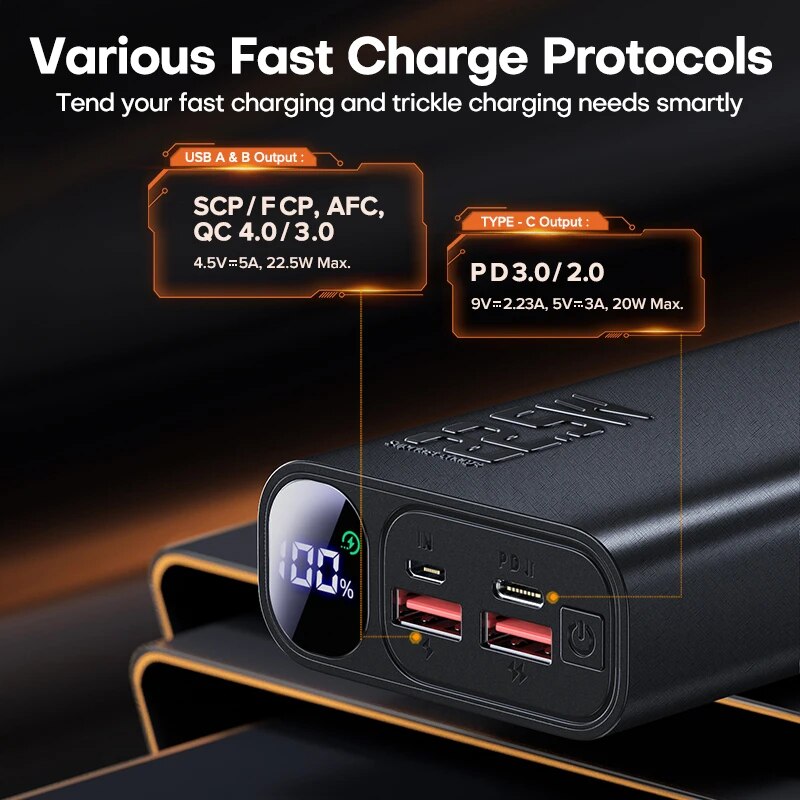 dual port power bank, view 9 - MRSLM