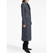 elegant woolen long coat for women, view 4 - MRSLM