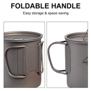 camping titanium cup with lid, view 6 - MRSLM